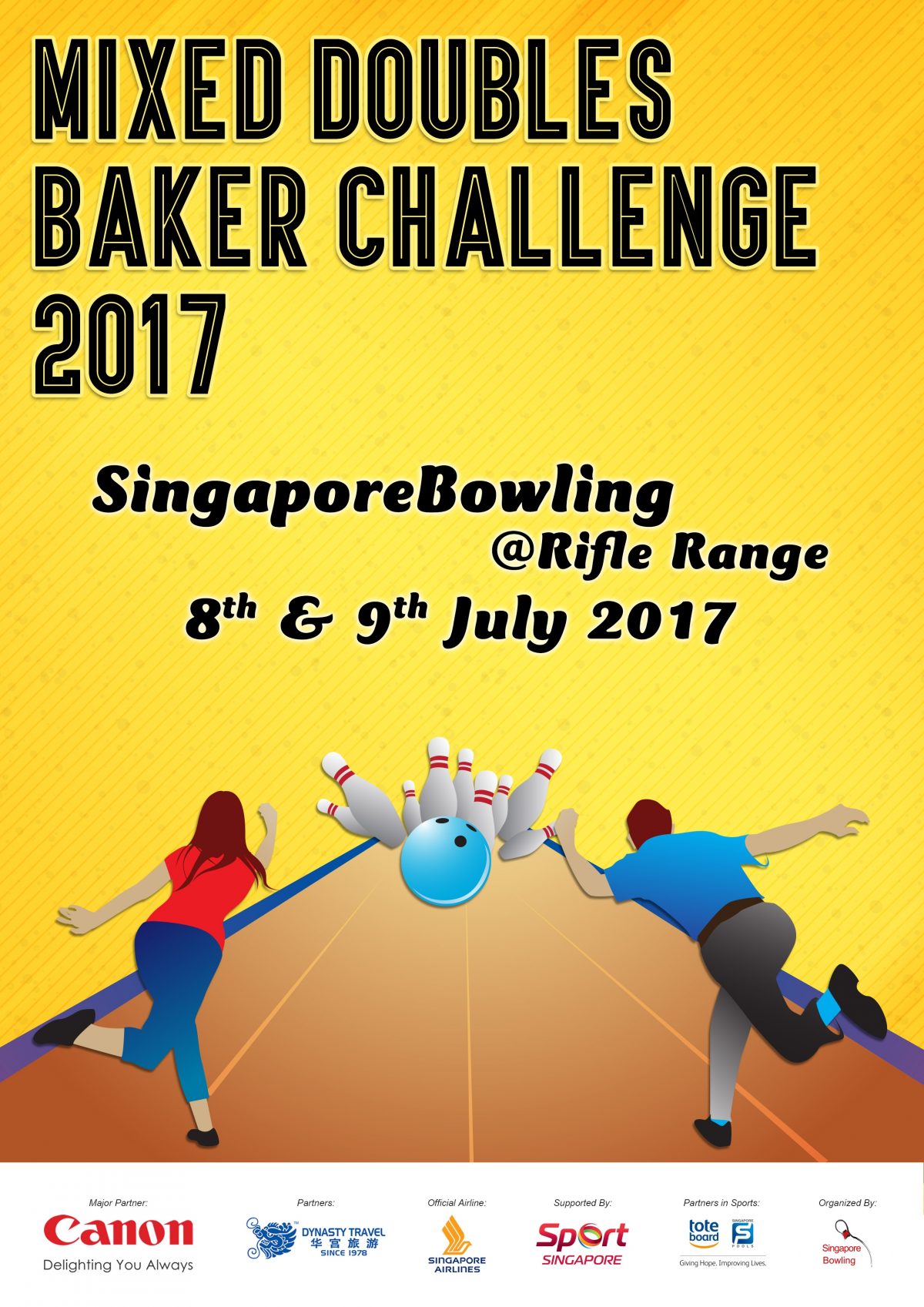 Singapore Bowling Mixed Doubles Baker Challenge 2017 Singapore