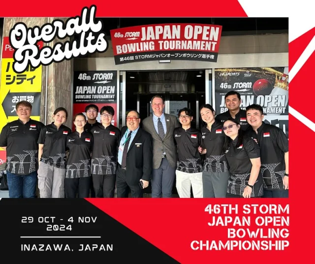 [46th STORM Japan Open Bowling Championship]

📑 Here’s the results for the 46th STORM Japan Open Bowling Championship.
 
👏 Congratulations to all winners, and good job to Team Singapore! We wish the team safe travels back home!
 
🔗 Click link in bio for tournament information!

#oneteamsg