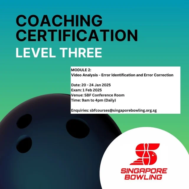 Enrolment for the SBF Level 3 Module 2 Coaching Course is now open
ROAC registered coaches are eligible for a 10% discount. If you are retaking the course, you are also eligible for a 10% discount! 
 
Register Now: Link in Highlights [Coaching Course]