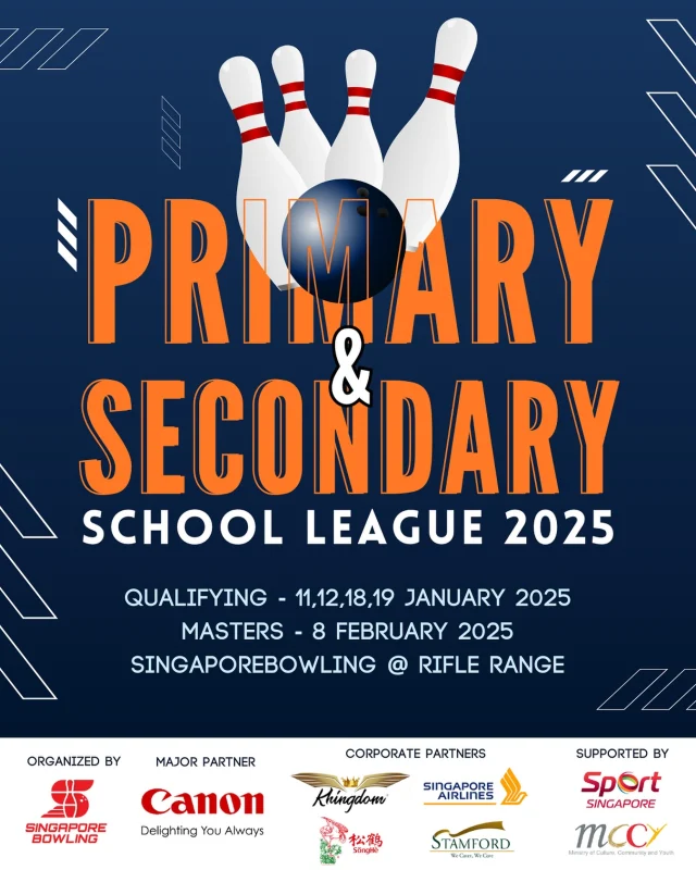 Registration for Primary & Secondary School League 2025 is NOW OPEN! 🎳 

For more details, visit our website—link in our bio! 🌟