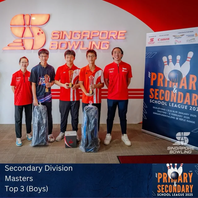 Congratulations to all who qualified for the Masters of the Secondary Division of the Primary and Secondary School League 2025. Well done to the Top 3 and the eventual winners:

Secondary Division (Boys)
- Champion (Matthew Quek)
- 2nd Position (Kaelan Lim)
- 3rd Position (Zachary Wong)

Secondary Division (Girls)
- Champion (Natalie Poh)
- 2nd Position (Florence Leo)
- 3rd Position (Maryse Toh)

📸: Zulkifli Daud Photography