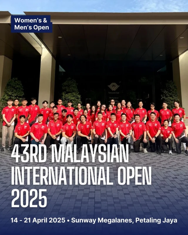 [43rd Malaysian International Open 2025]

Team Singapore is on the roll — off to the Tiger’s Den 🐯at Sunway Megalanes, Petaling Jaya for the 43rd Malaysian International Open!

Let’s bring the heat, the strikes, and the spirit. Let’s go, Team Singapore! 🇸🇬

🔗 Click link in bio for tournament information!

#oneteamsg