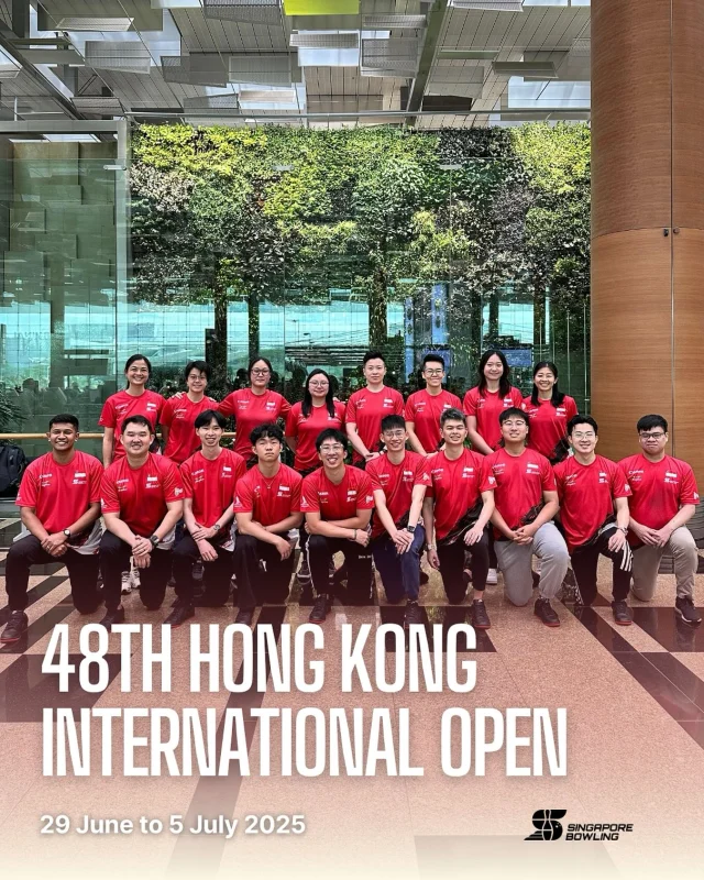 [48th Hong Kong International Open]

Team Singapore is all set to roll into action at the 48th Hong Kong International Open at Top Bowl, Kai Tak Sports Park!🎳✈️

Wishing our bowlers smooth travels
and nothing but strikes on the lanes — let’s bring the heat to Hong Kong! 🇸🇬🇭🇰

🔗 Click link in bio for tournament information!

#oneteamsg