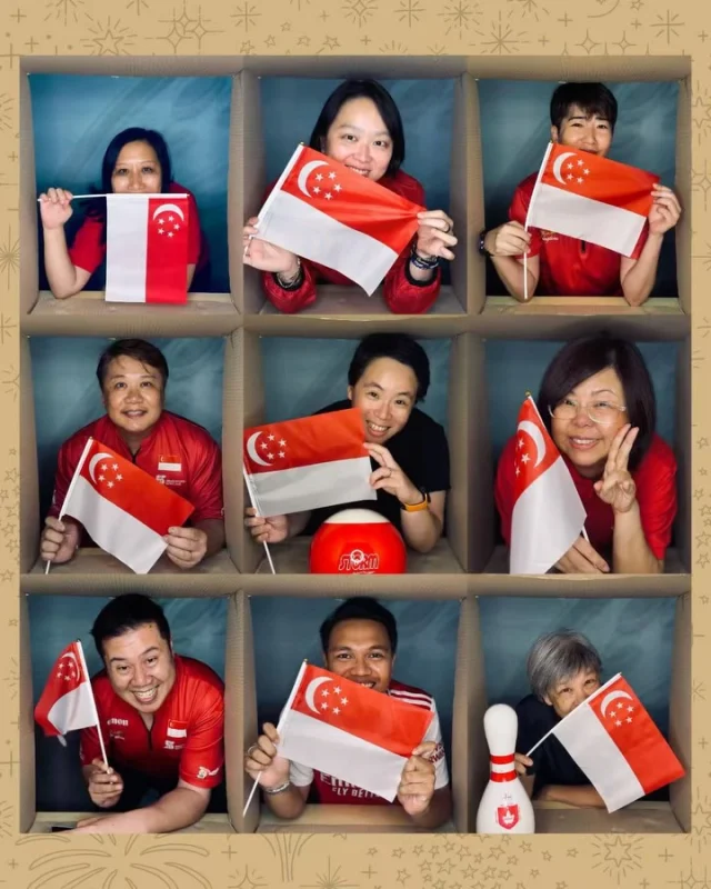 From all of us at the SingaporeBowling, we’re proud to celebrate this SG60 milestone with Singapore! 🇸🇬❤️ 

Meet the incredible people behind SBF, those who keep the pins standing, the balls rolling, and the fun going all year round! 🎳

👀 Psst.. here’s a sneaky little fun fact for you… today isn’t just Singapore’s birthday — it’s also National Bowling Day around the world! 🌍 

How’s that for perfect timing? 😉
HAPPY BIRTHDAY SINGAPORE🇸🇬