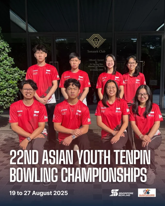 [22nd Asian Youth Tenpin Bowling Championships]

🚨 THE DAY HAS ARRIVED 🚨 

Team Singapore youth bowlers are rolling out of the lion’s den 🦁 … and into the tiger’s den 🐯at Sunway Megalanes for the 22nd Asian Youth Tenpin Bowling Championships! 🇸🇬 Wishing them safe travels, smooth lanes, and a whole lot of strikes! 🎳

LET’S GO TEAM SINGAPORE! 💪

🔗 Click link in bio for tournament information!

#oneteamsg