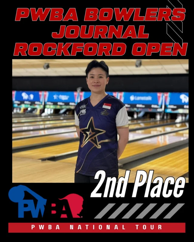 Leading the field after 24 games, Hui Fen secured the top seed going in to the Stepladder Final. She battled fiercely and narrowly missed the title by 23 pins. Our reigning PWBA Player of the Year finishes 2nd place at the 2026 Bowlers Journal Rockford Open! Congratulations, Hui Fen 🎉

#oneteamsg #pwbatour